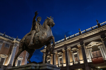 Marcus Aurelius equestrian statue at Campidoglio