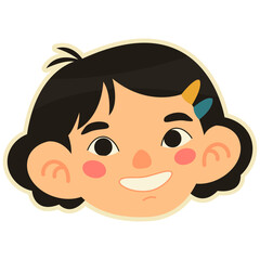 Cute Kids Character Sticker