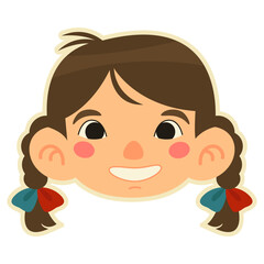 Cute Kids Character Sticker