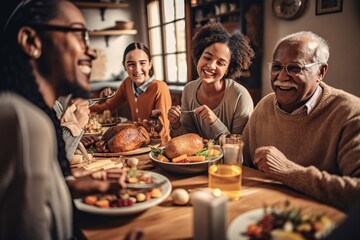 A Group Of People Sitting Around A Table Eating Food And Drinking Restaurant Advertising Photography Retirement Planning Generative AI 