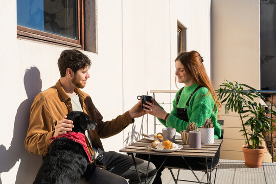 Couple brunch Sunday