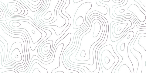 Panorama view gradient multicolor wave curve lines banner background design. Vector illustration. Line topography map contour background .Abstract Topographic map background with wave line.