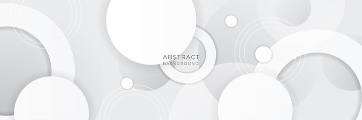 Abstract white shape with futuristic concept background