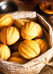 Cookies nuts with condensed milk. Homemade shortbread nuts with condensed milk.