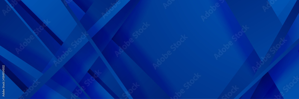 Wall mural abstract banner design with blue geometric background. blue banner background. vector abstract graph