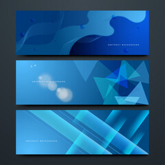 blue banner background