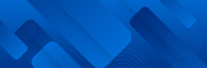 Modern abstract gradient dark purplish blue banner background