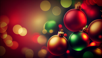 Fototapeta premium Celebration of winter with glowing gold ornaments generated by AI