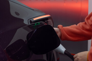 Modern electric vehicle charged