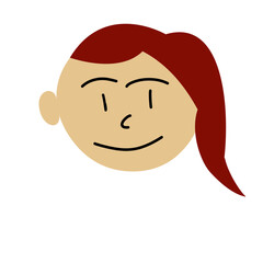 flat style cartoon face illustration