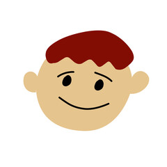 flat style cartoon face illustration