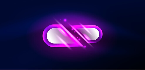 Abstract background glowing neon light geometric shapes. Space cosmic or magic energy vector wallpaper For Wallpaper, Banner, Background, Card, Book Illustration, landing page