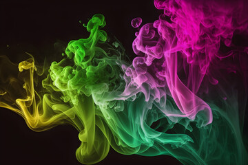 abstract gradient background with smoke texture and neon color