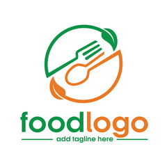 fork and spoon for food logo
