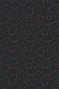 Lines and Dotted lines an abstract repeating pattern