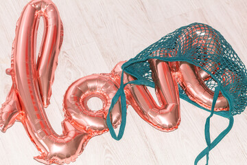 Conceptual still life on the theme of great love