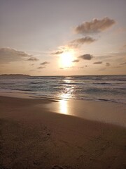 sunset at the beach © Arata