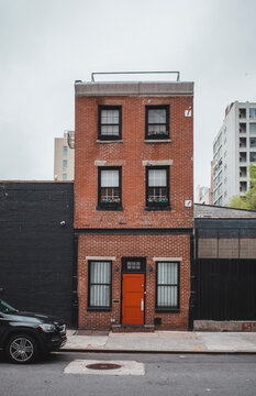 Exterior Of Brick Residential Building