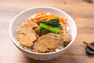 鶏チャーシュー丼