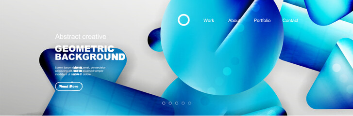Abstract background for your landing page design. Web page for website or mobile app wallpaper
