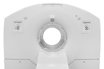 Medical CT or MRI or PET Scan Standing in the Modern Hospital Laboratory. CT Scanner, Pet Scanner in hospital in radiography center. MRI machine for magnetic resonance imaging in hospital radiology