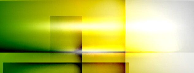 Light and shadow squares and lines abstract background