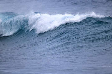 wave in the ocean abstract background, blue sea texture motion