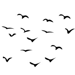 Bird Silhouette Icon 