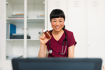 Medical Doctor Having Online Consultations 