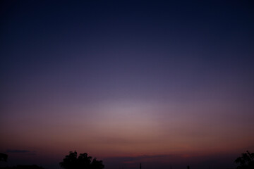 beautiful colors of the sky on clear day