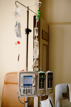 Medical Equipment in a Hospital Room 