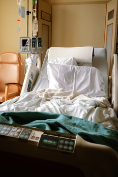 Used Hospital Bed with Medical Devices