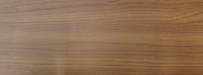 Wood texture banner, brown wood grain abstract background for design with copy space.