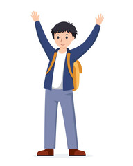 character student. Back to school , university concept