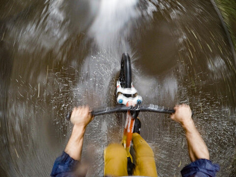 Cycling In The Rain POV