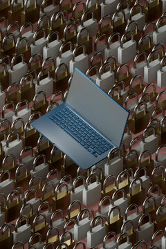 Laptop on a Land of Padlocks
