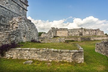 Ancient Maya ruins in Tulum, Mexico