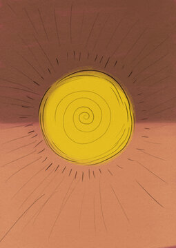 Hypnotic Sun in Spiral