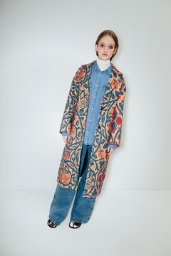 Bold winter fashion portrait 
