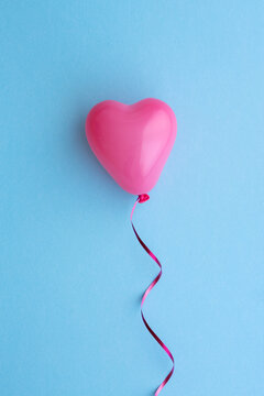 Pink heart shaped balloon