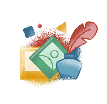 Creating bios and headshots illustration. 