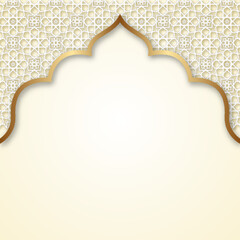 Islamic Background With Mosque Dome