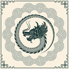Happy Chinese new year 2024 Zodiac sign year of the Dragon
