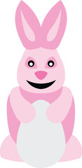 Obraz premium bunny rabbit with egg vector