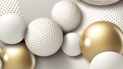 Abstract background with 3d spheres.  Jewelry cover concept. Decoration element for design. generative ai