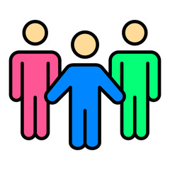 Team Filled Line Icon