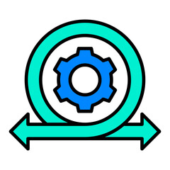 Agile Filled Line Icon