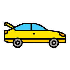 Trunk Filled Line Icon