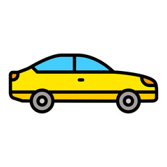 Car Filled Line Icon