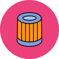 Filter Multicolor Circle Filled Line Icon